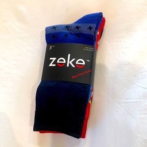 Boys Dress Socks- pack of 3 pairs - fits shoe size 3-9